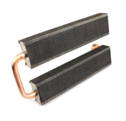 Customzied 0.1mm Zipper Fin Copper Pipe Heat Sink For Medical Equipment