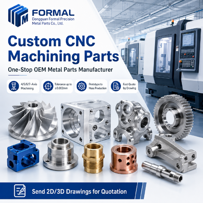 Suku Cadang Aluminium CNC Kustom Presisi Tinggi dengan Pemesinan 5 Sumbu untuk Prototipe hingga Produksi Massal