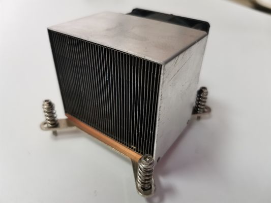 C1100 Strips Square Heat Sink With Round Fan Cooper Base