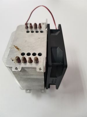 C1100 Strips Square Heat Sink With Round Fan Cooper Base
